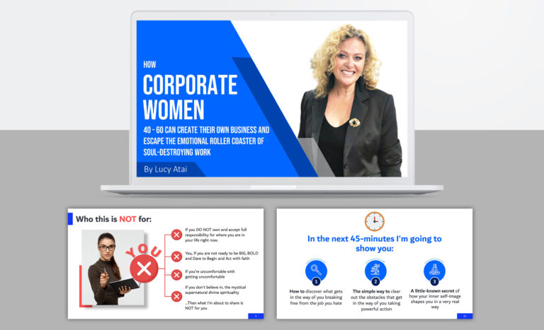 corporate women powerpoint presentation design